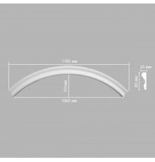 Радиус [1/4 круга] DECOMASTER 897174-150 (Rнар. 835 | Rвн. 750мм)